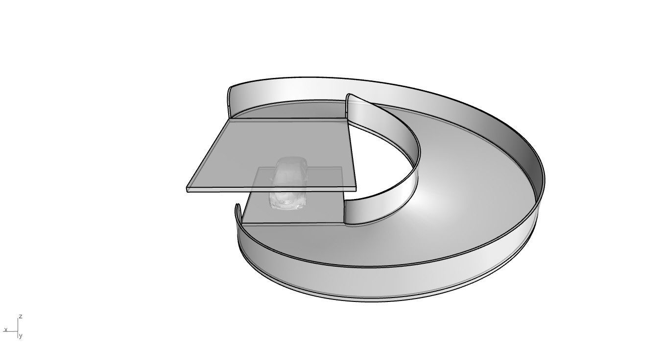 Spiral Ramp for Car Architectural Circulation System module 3D model_45