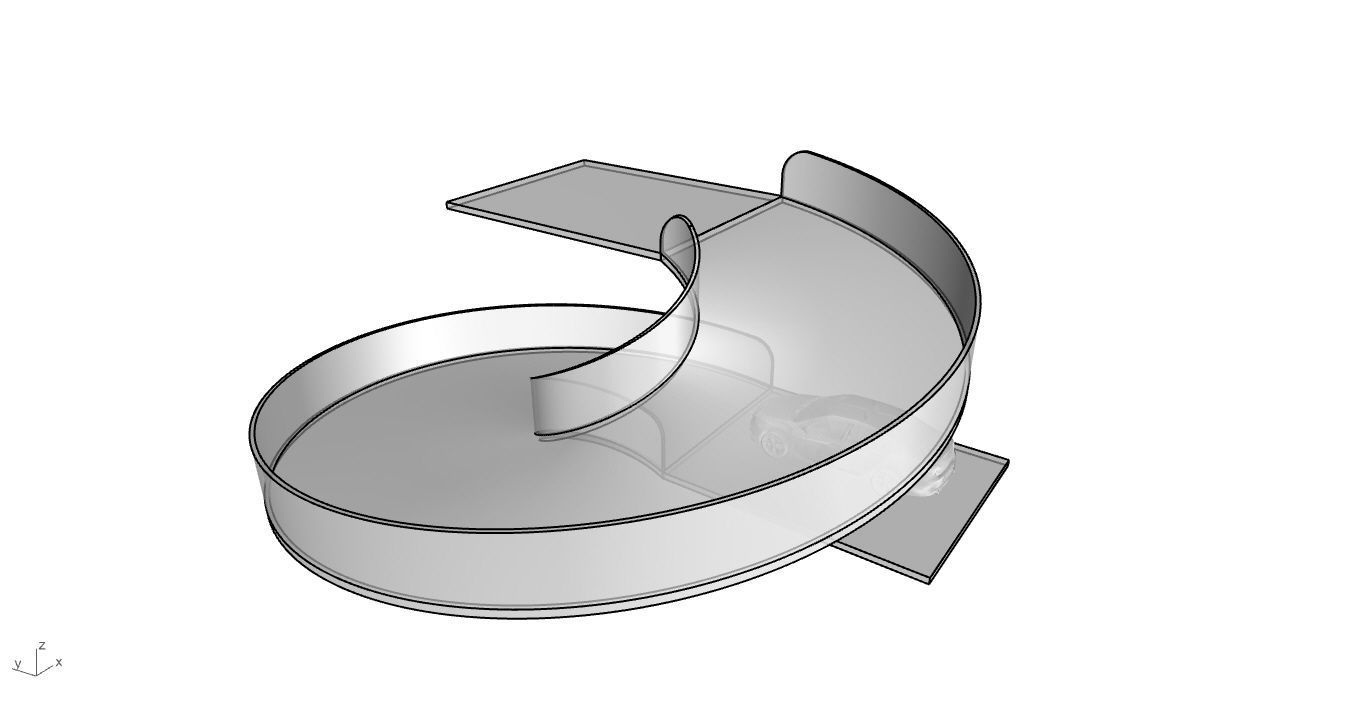 Spiral Ramp for Car Architectural Circulation System module 3D model_52