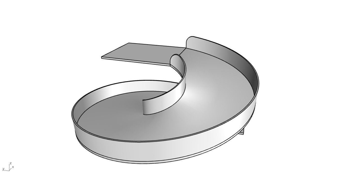 Spiral Ramp for Car Architectural Circulation System module 3D model_11