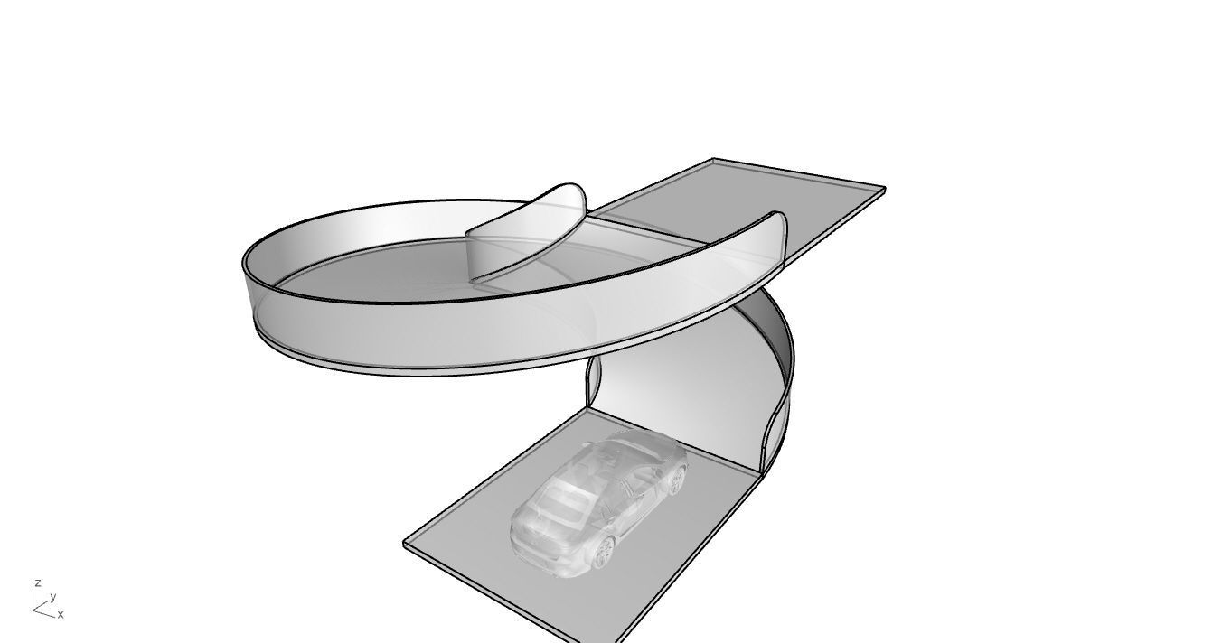 Spiral Ramp for Car Architectural Circulation System module 3D model_57