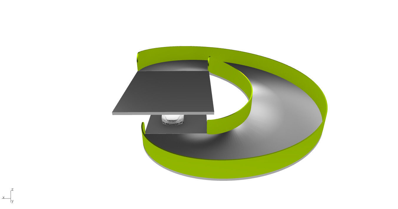 Spiral Ramp for Car Architectural Circulation System module 3D model_25