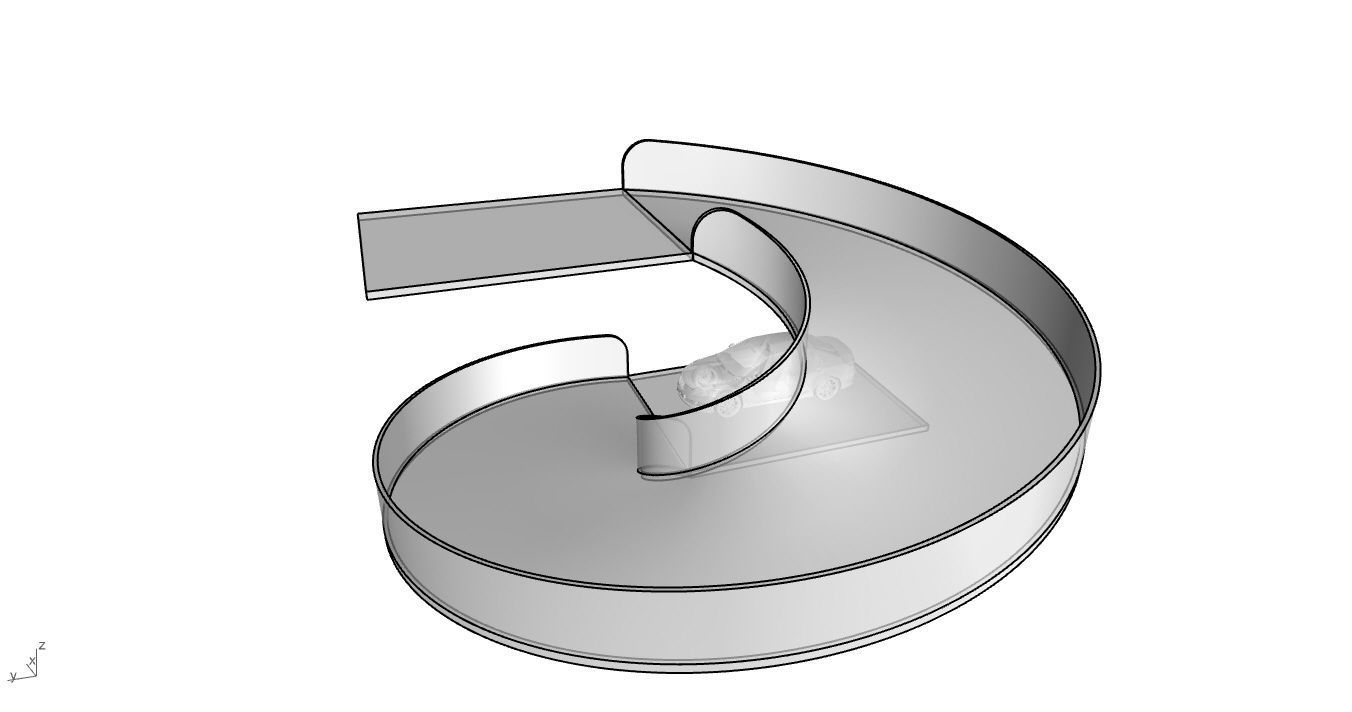Spiral Ramp for Car Architectural Circulation System module 3D model_49