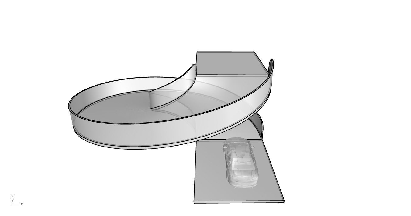 Spiral Ramp for Car Architectural Circulation System module 3D model_55