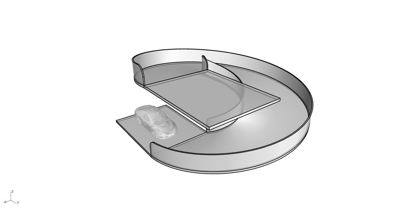 Spiral Ramp for Car Architectural Circulation System module 3D model_43