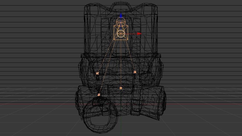 Backpack  Low-poly 3D model_34