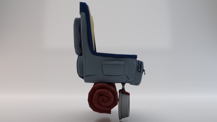 Backpack  Low-poly 3D model_2