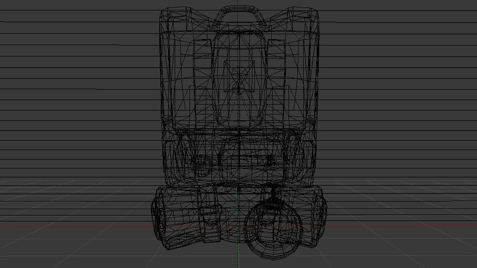 Backpack  Low-poly 3D model_24