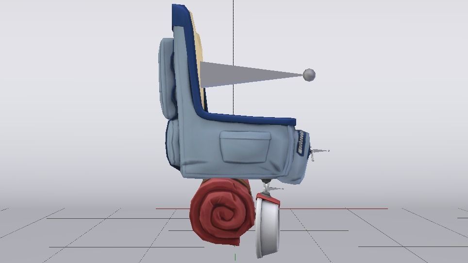 Backpack  Low-poly 3D model_8