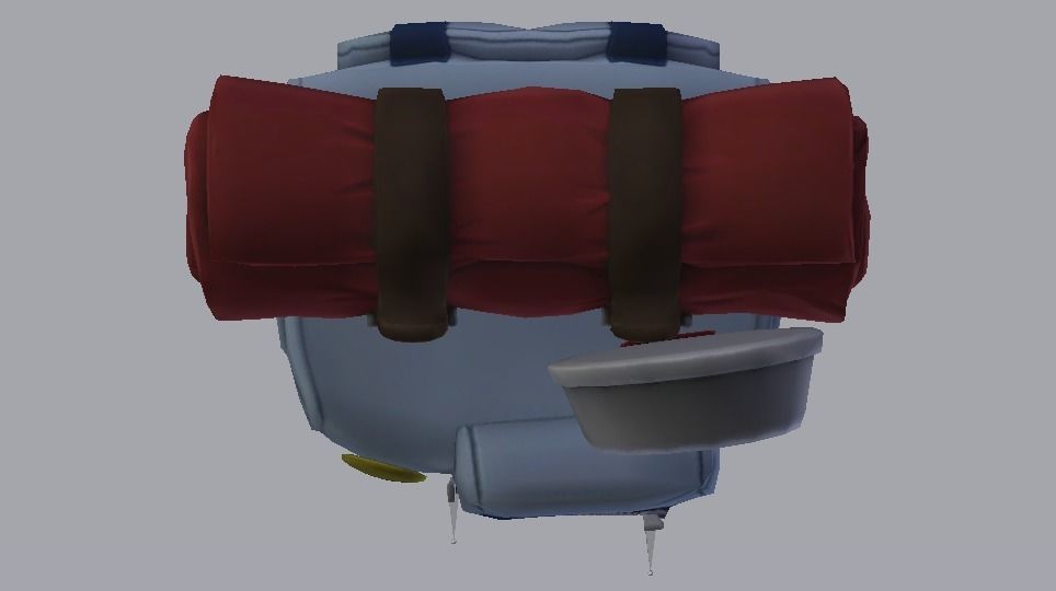 Backpack  Low-poly 3D model_17