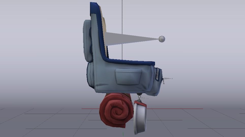 Backpack  Low-poly 3D model_14