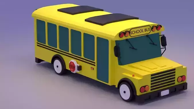 Cartoon School Bus