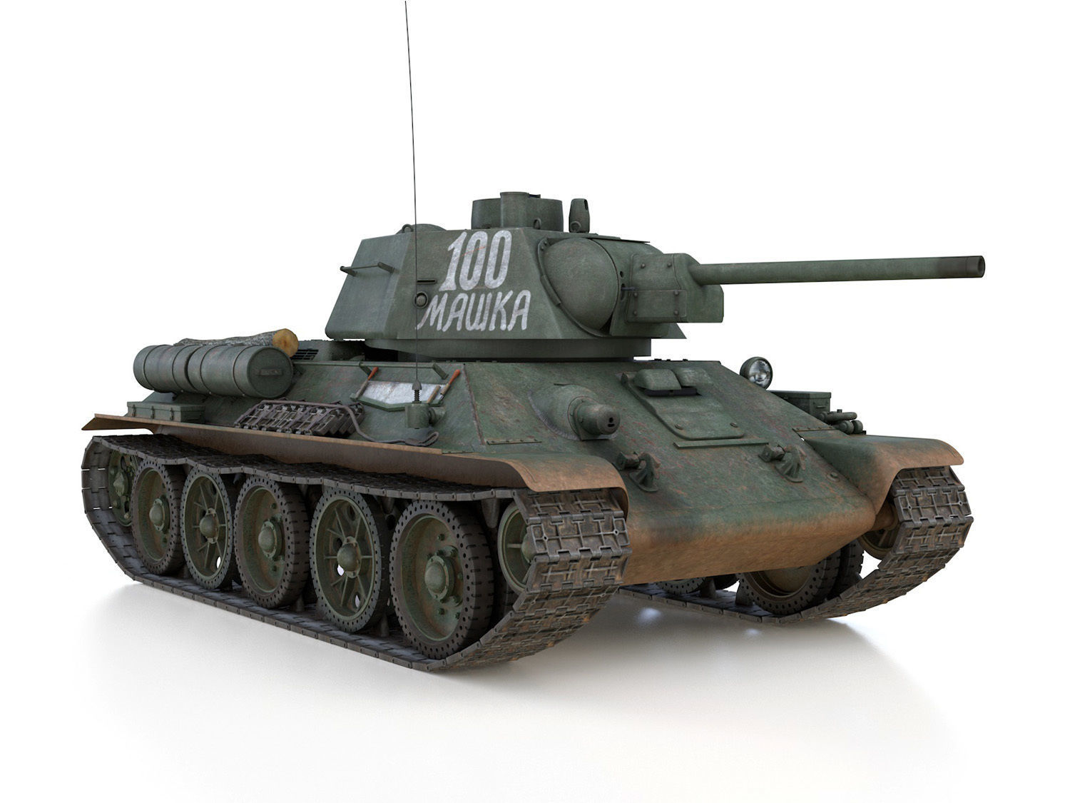OT-34-76 - Soviet Flamethrower Tank - 100 3D model_8