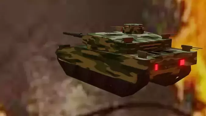 military tanker Free low-poly 3D model