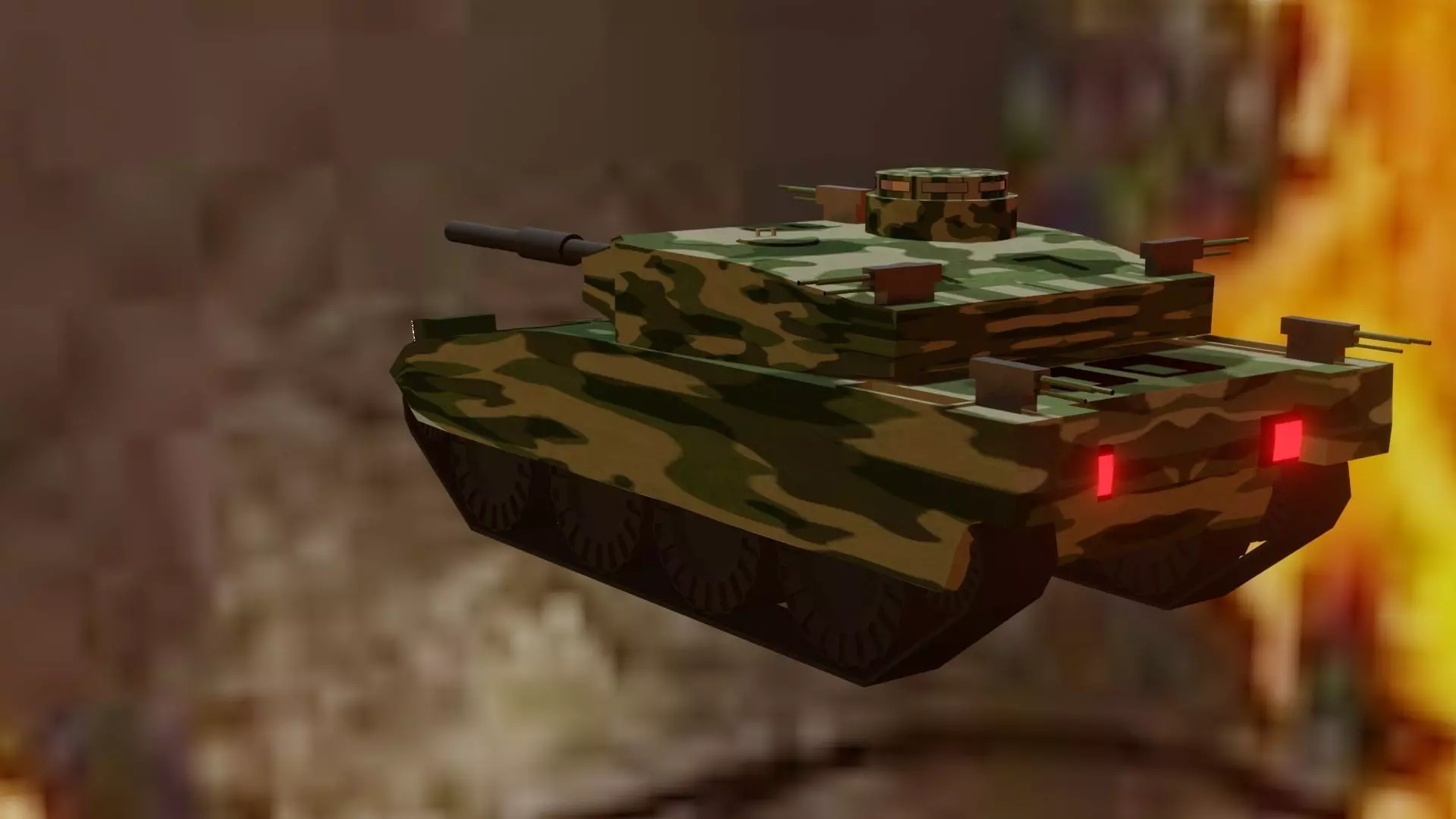 military tanker Free low-poly 3D model