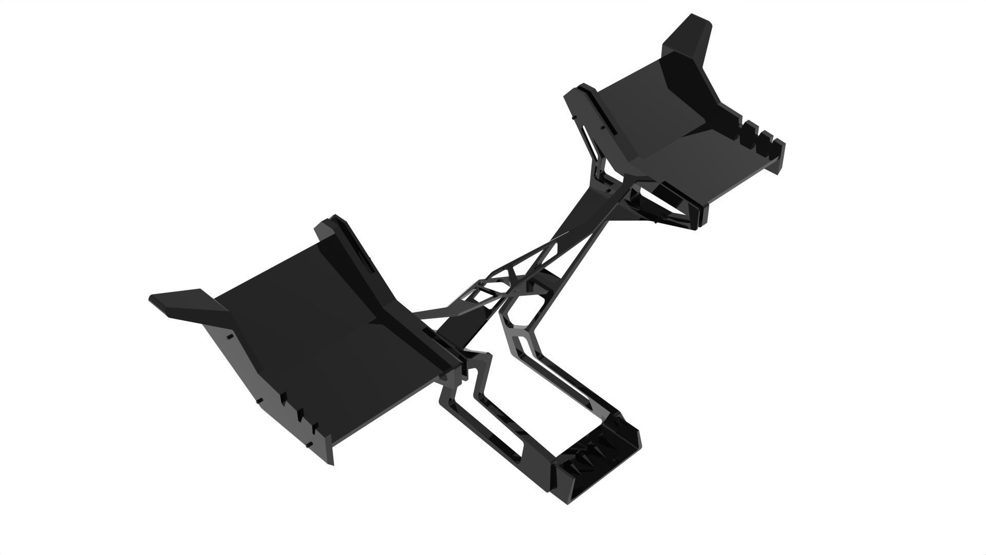 big spoiler rear flooot 3D model_3