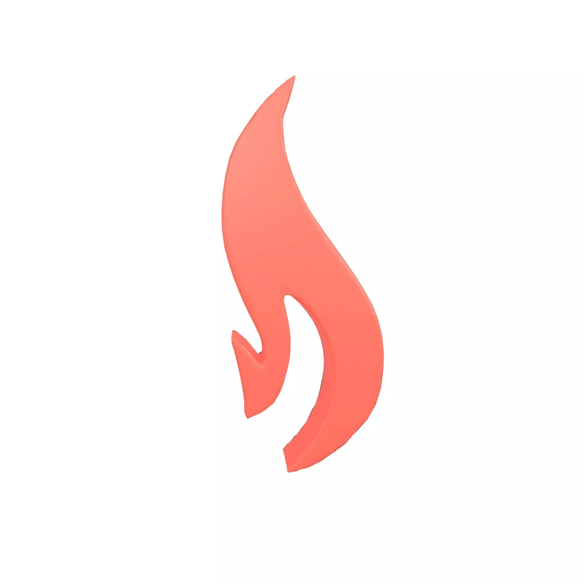 Fire Symbol v4 001 Low-poly 3D model_0