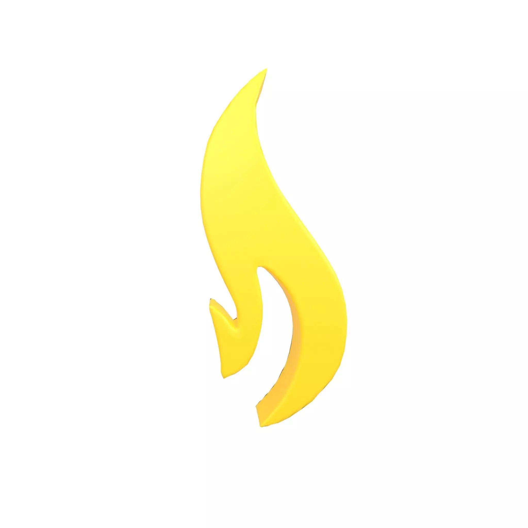 Fire Symbol v4 005 Low-poly 3D model_0