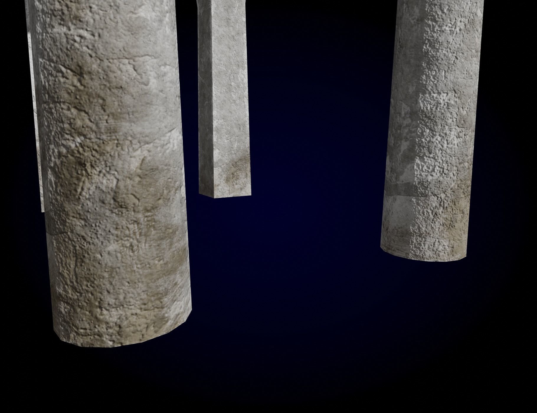 Concrete Bridge Parts Kit Low-poly 3D model_11