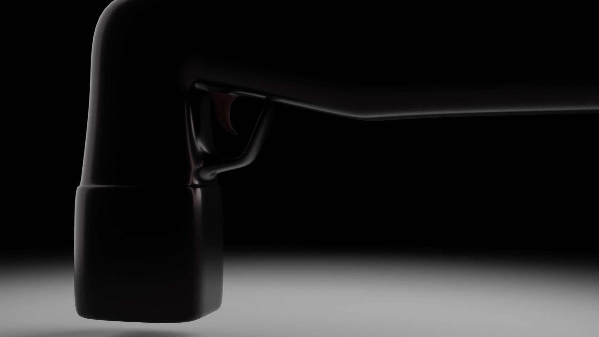 Futuristic Gun Free low-poly 3D model_5