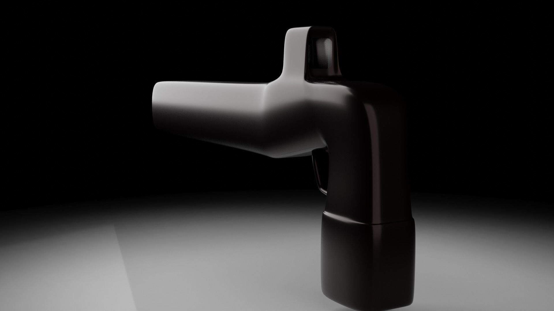 Futuristic Gun Free low-poly 3D model_3