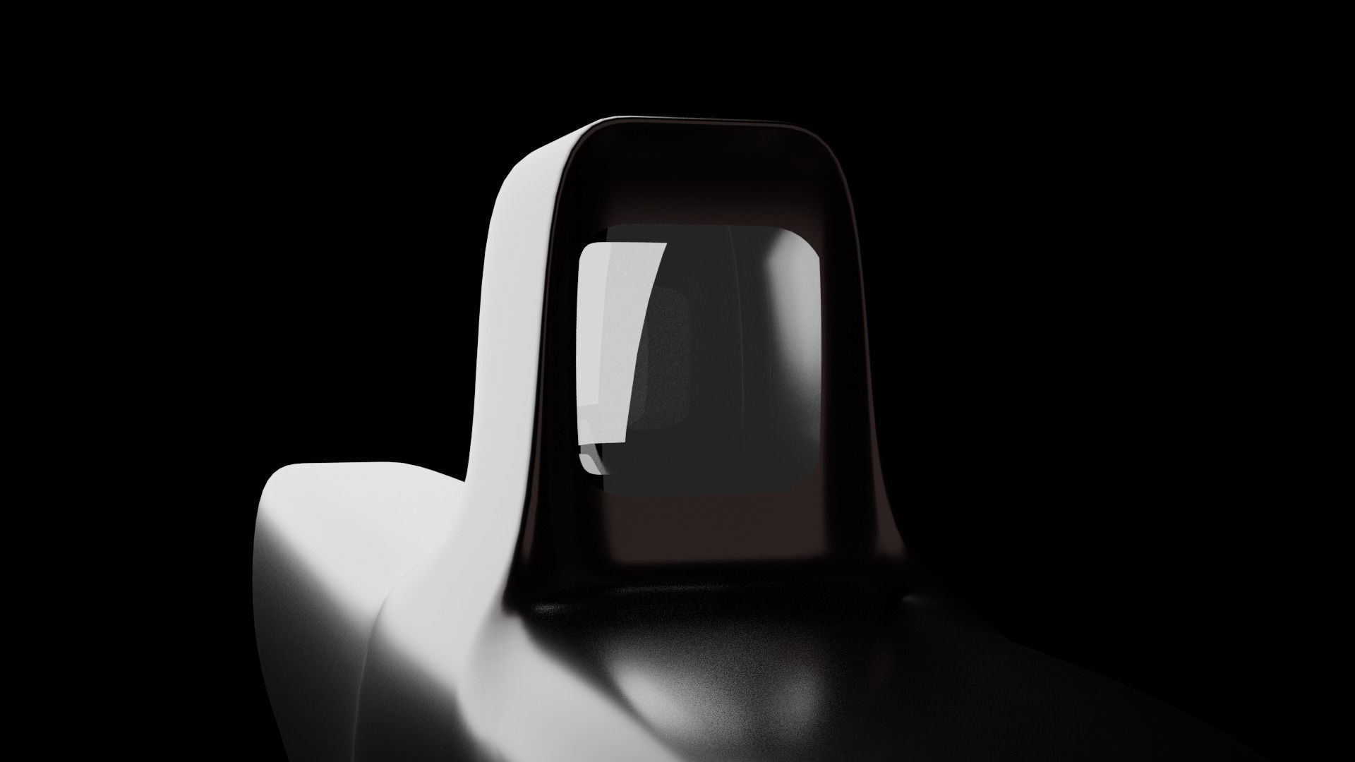 Futuristic Gun Free low-poly 3D model_4