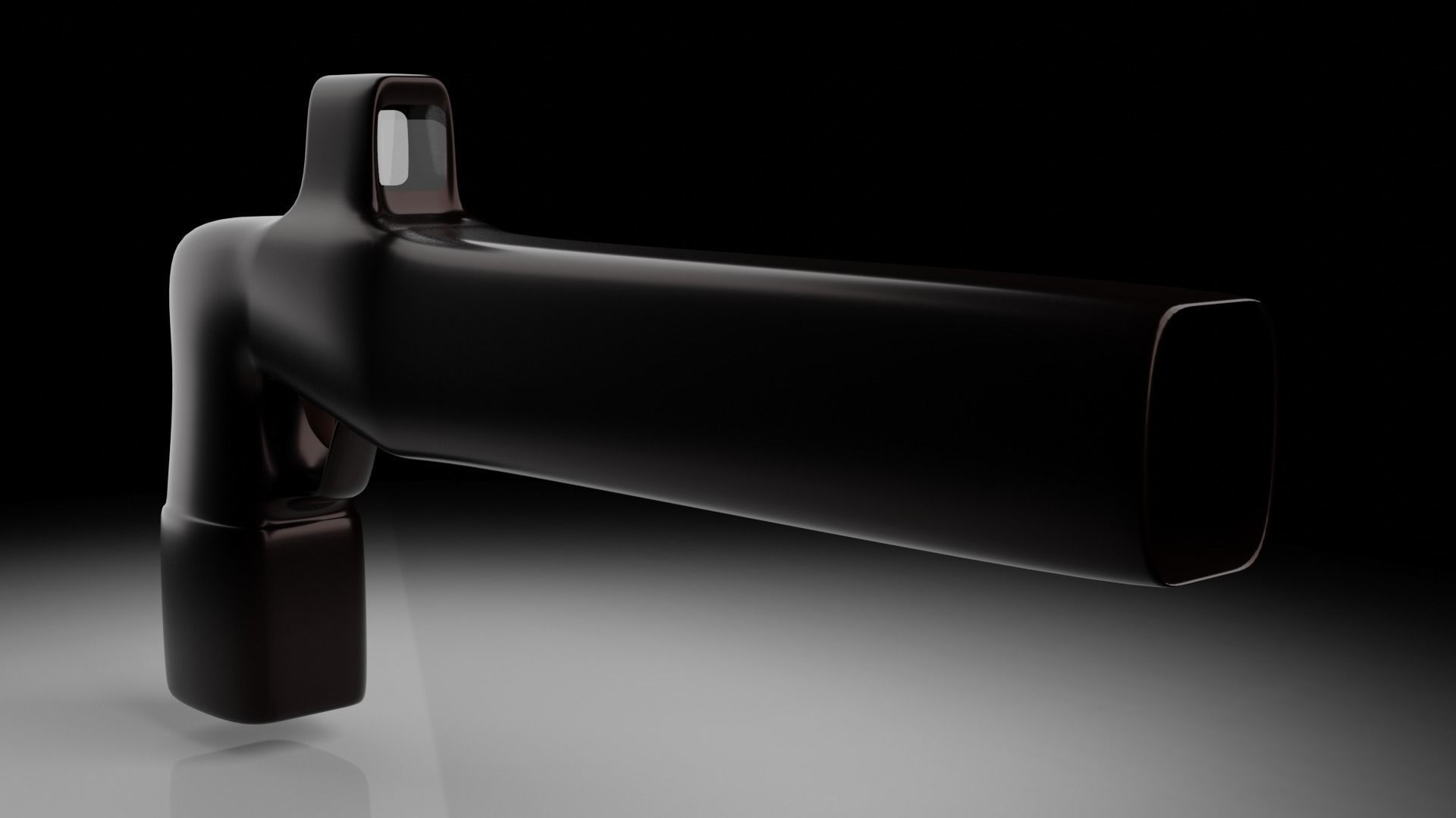 Futuristic Gun Free low-poly 3D model_2