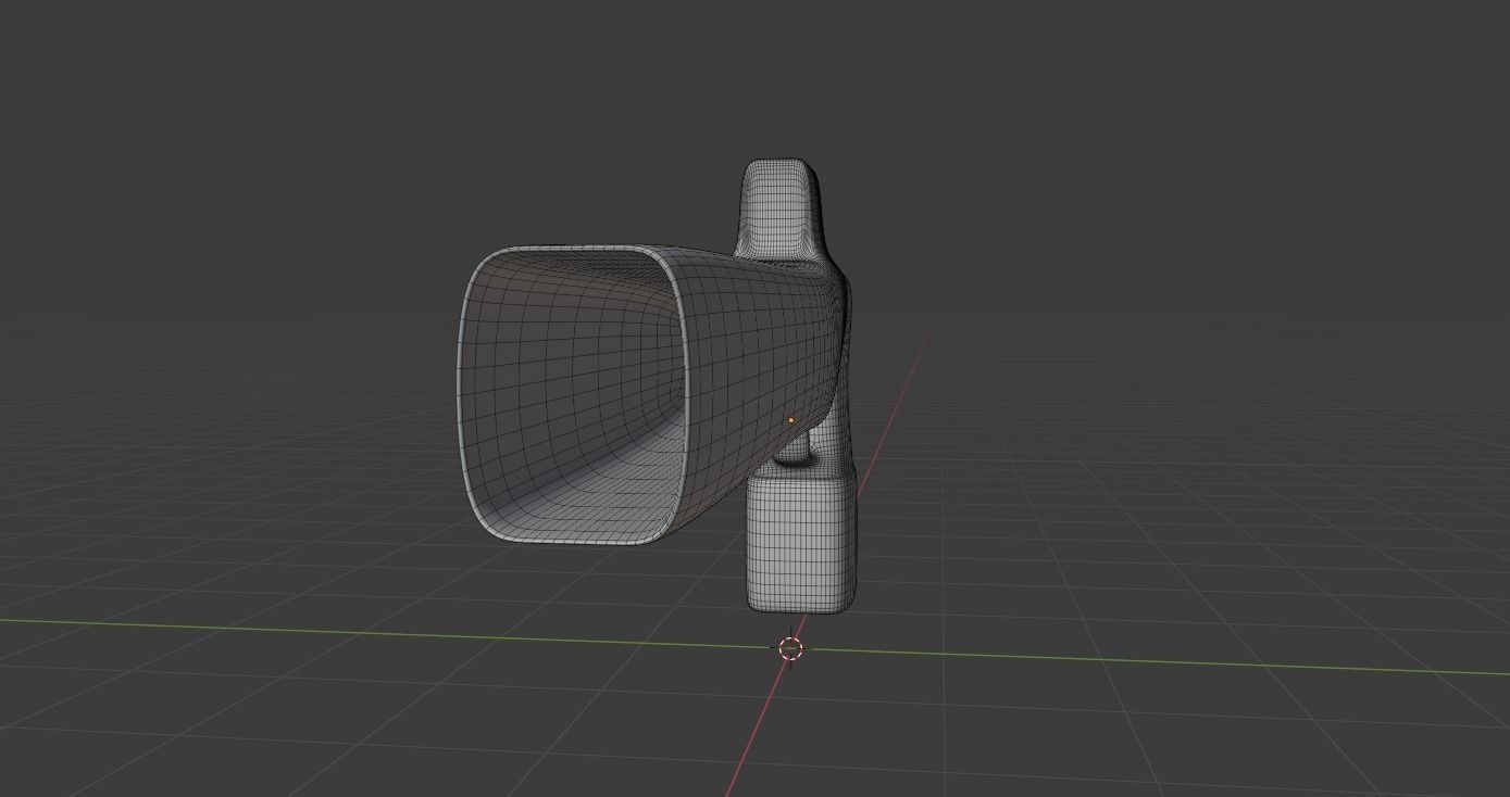 Futuristic Gun Free low-poly 3D model_7