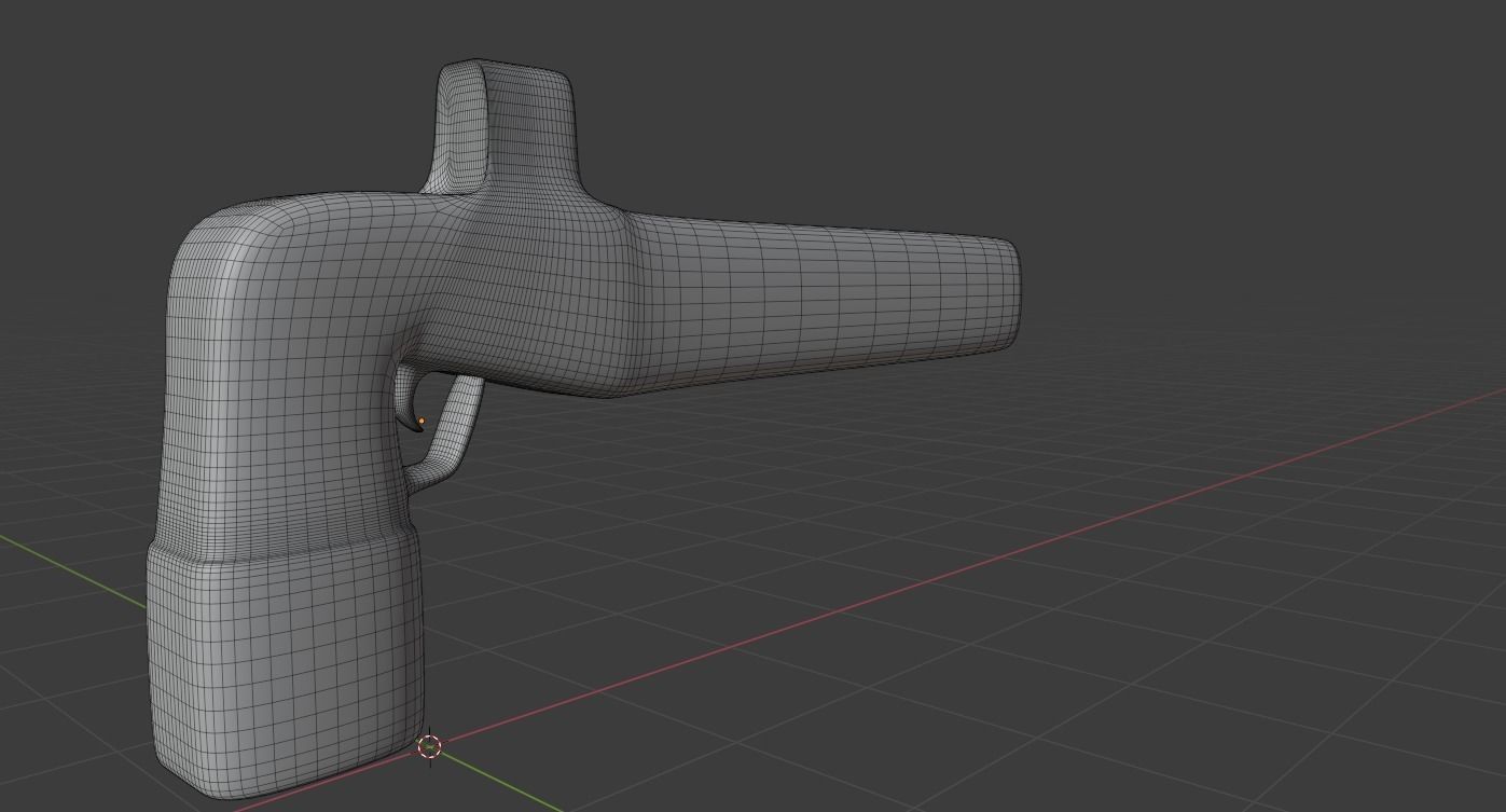 Futuristic Gun Free low-poly 3D model_9