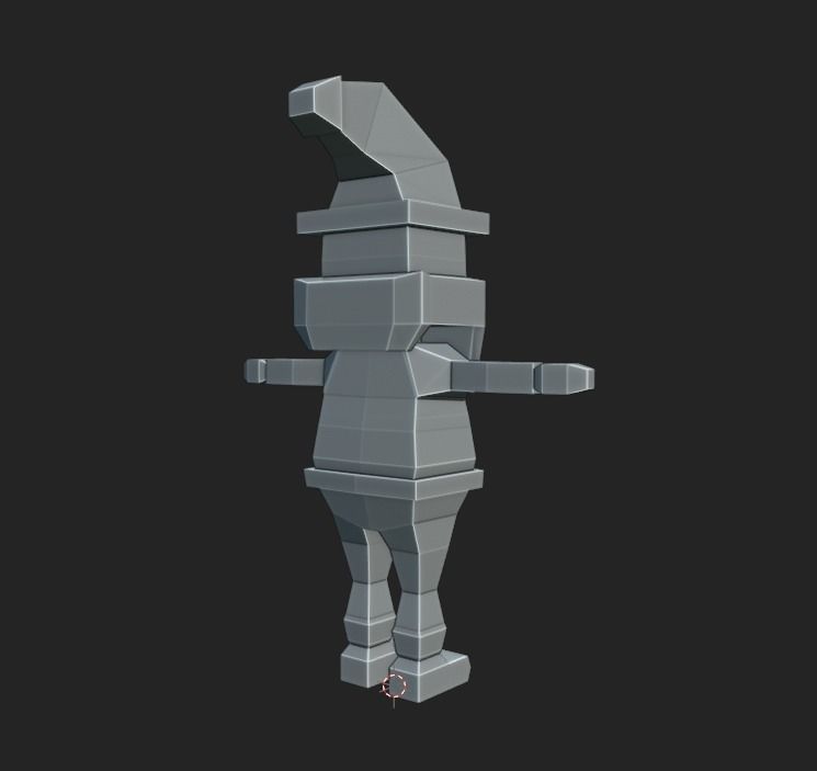 Santa Claus Low Poly Low-poly 3D model_4