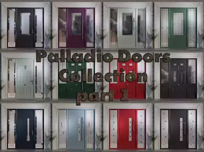 Palladio Doors Collection part 1 Free 3D model