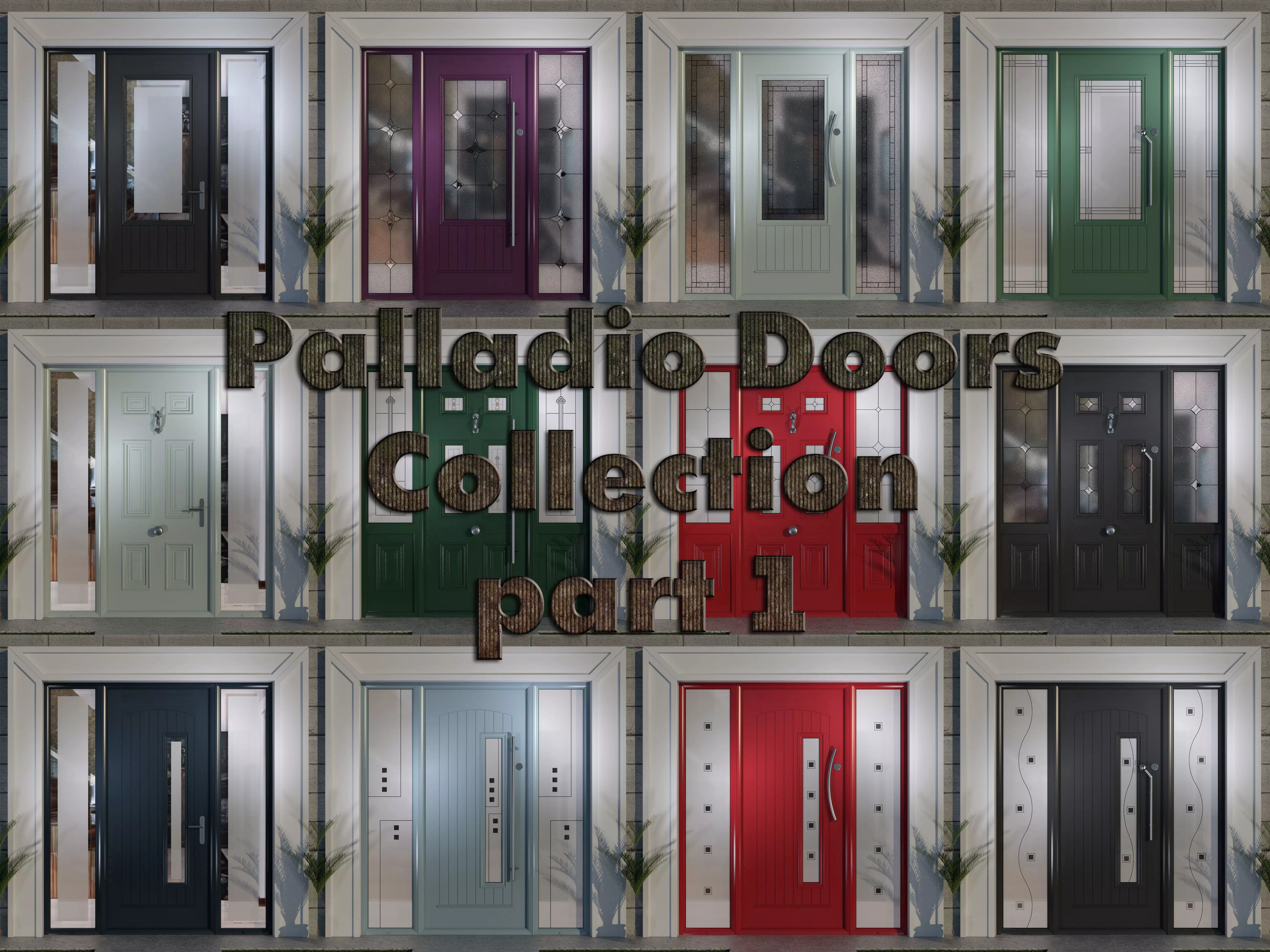 Palladio Doors Collection part 1 Free 3D model_0