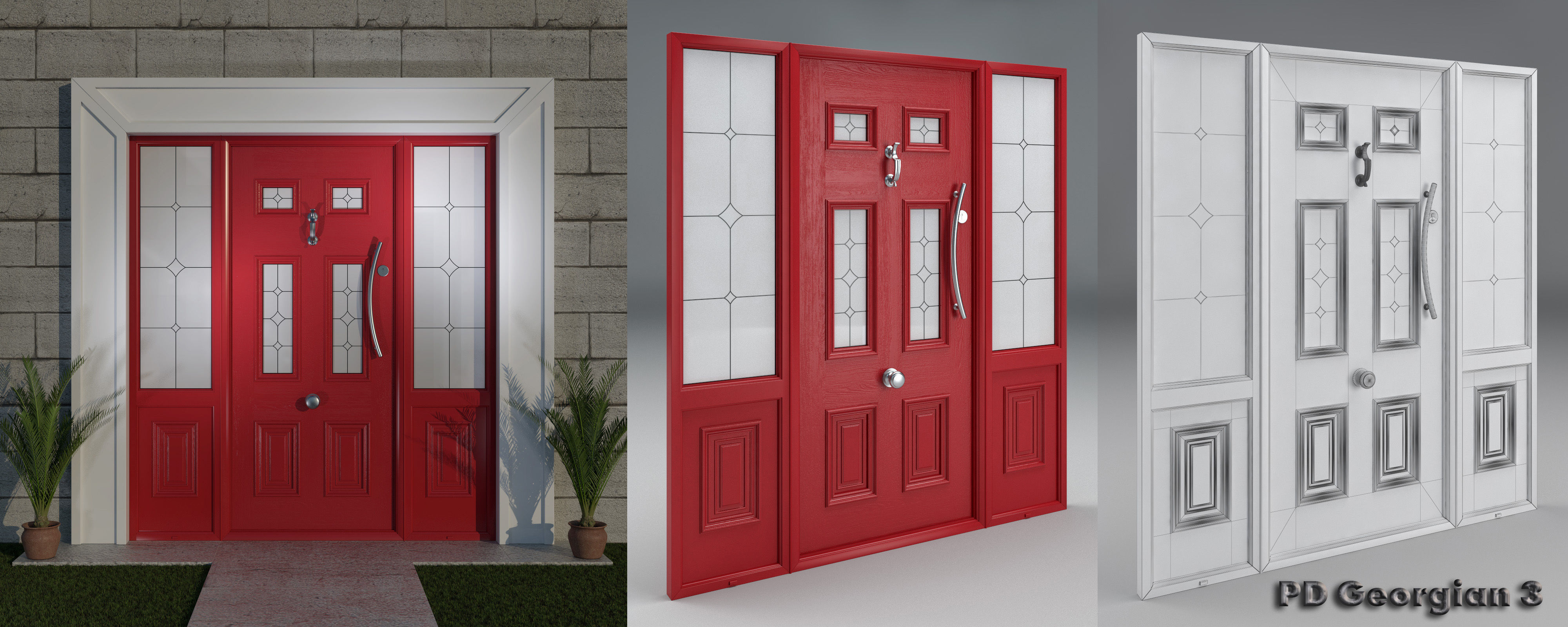 Palladio Doors Collection part 1 Free 3D model_7