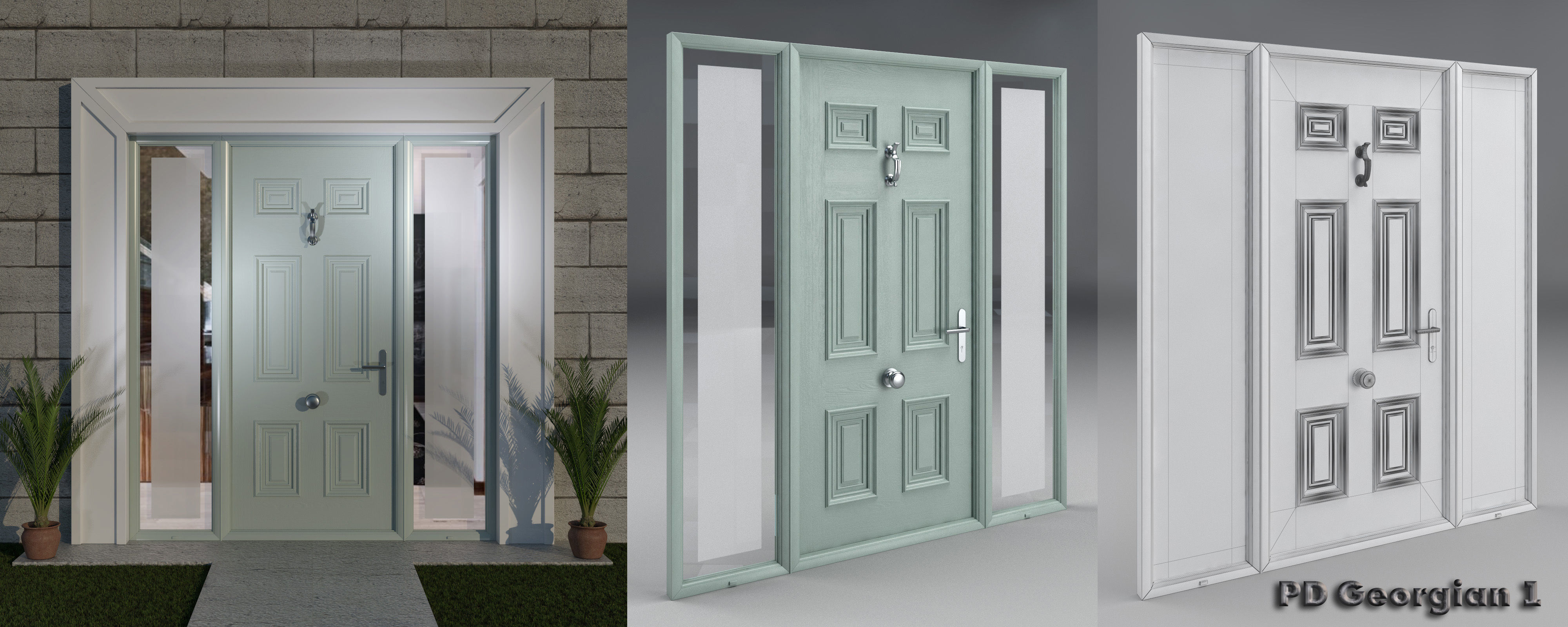 Palladio Doors Collection part 1 Free 3D model_5