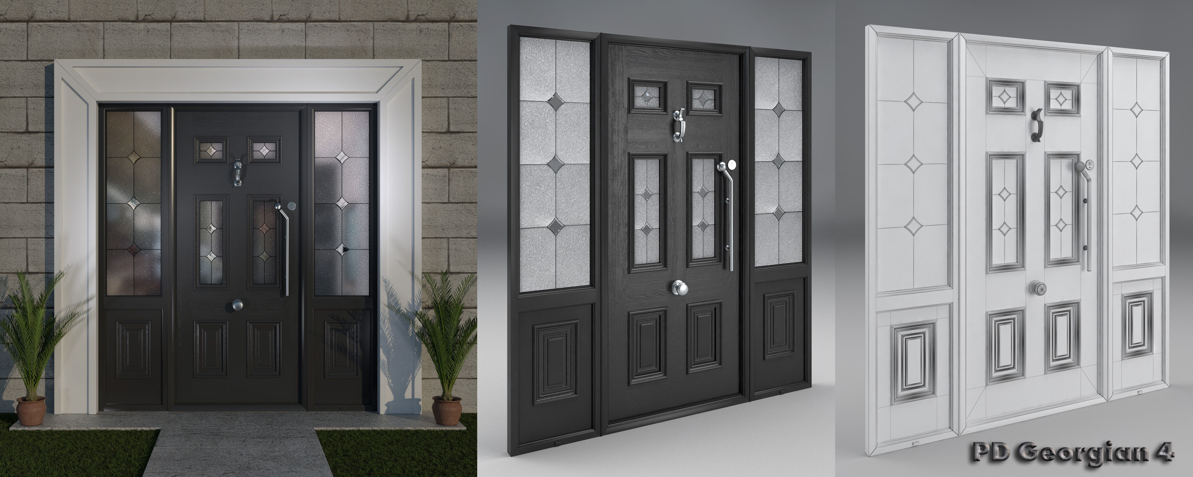 Palladio Doors Collection part 1 Free 3D model_8