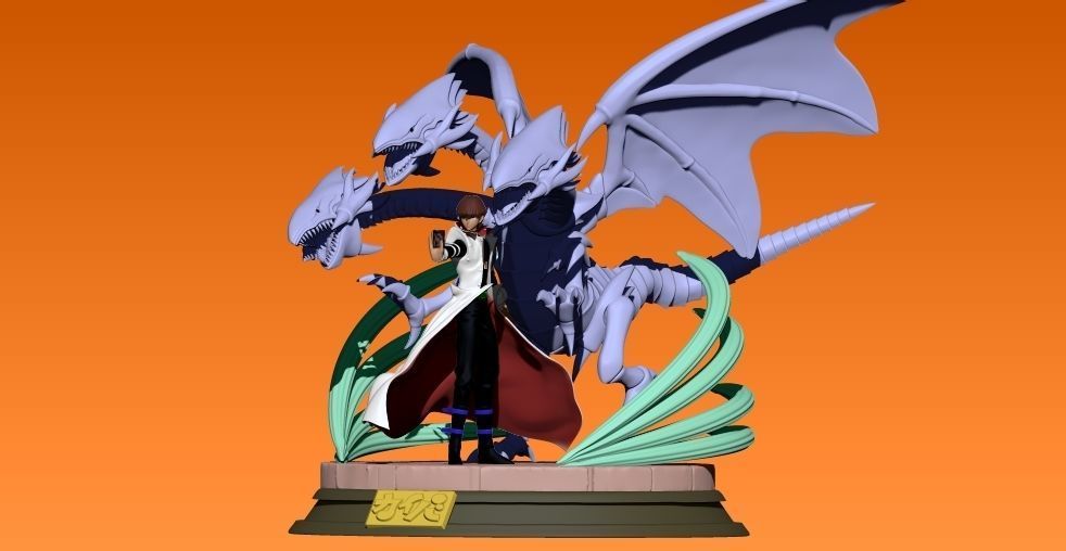 Seto Kaiba - Yugioh game - 3d print 3D print model_6