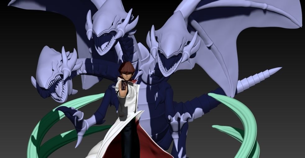 Seto Kaiba - Yugioh game - 3d print 3D print model_5