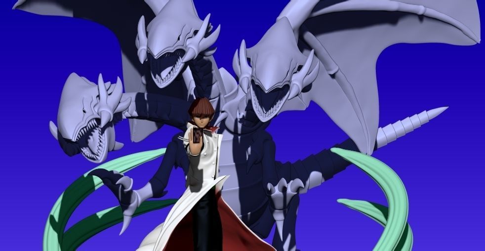 Seto Kaiba - Yugioh game - 3d print 3D print model_1