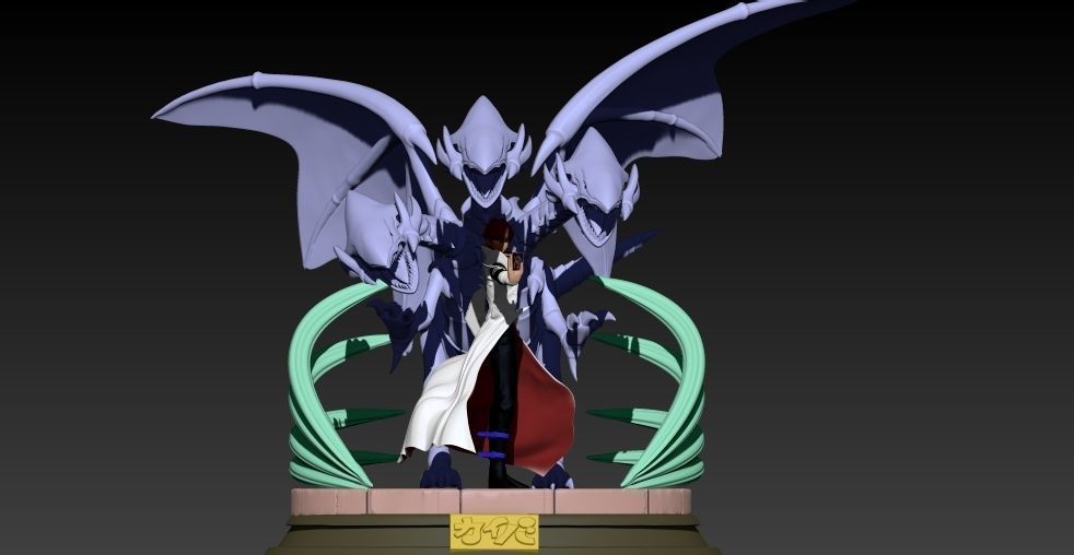 Seto Kaiba - Yugioh game - 3d print 3D print model_3