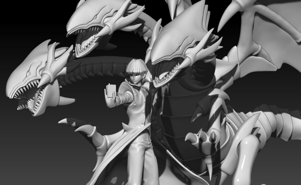 Seto Kaiba - Yugioh game - 3d print 3D print model_4