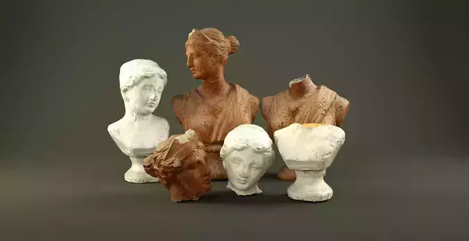 Bust Decarative 3D Model 3D model
