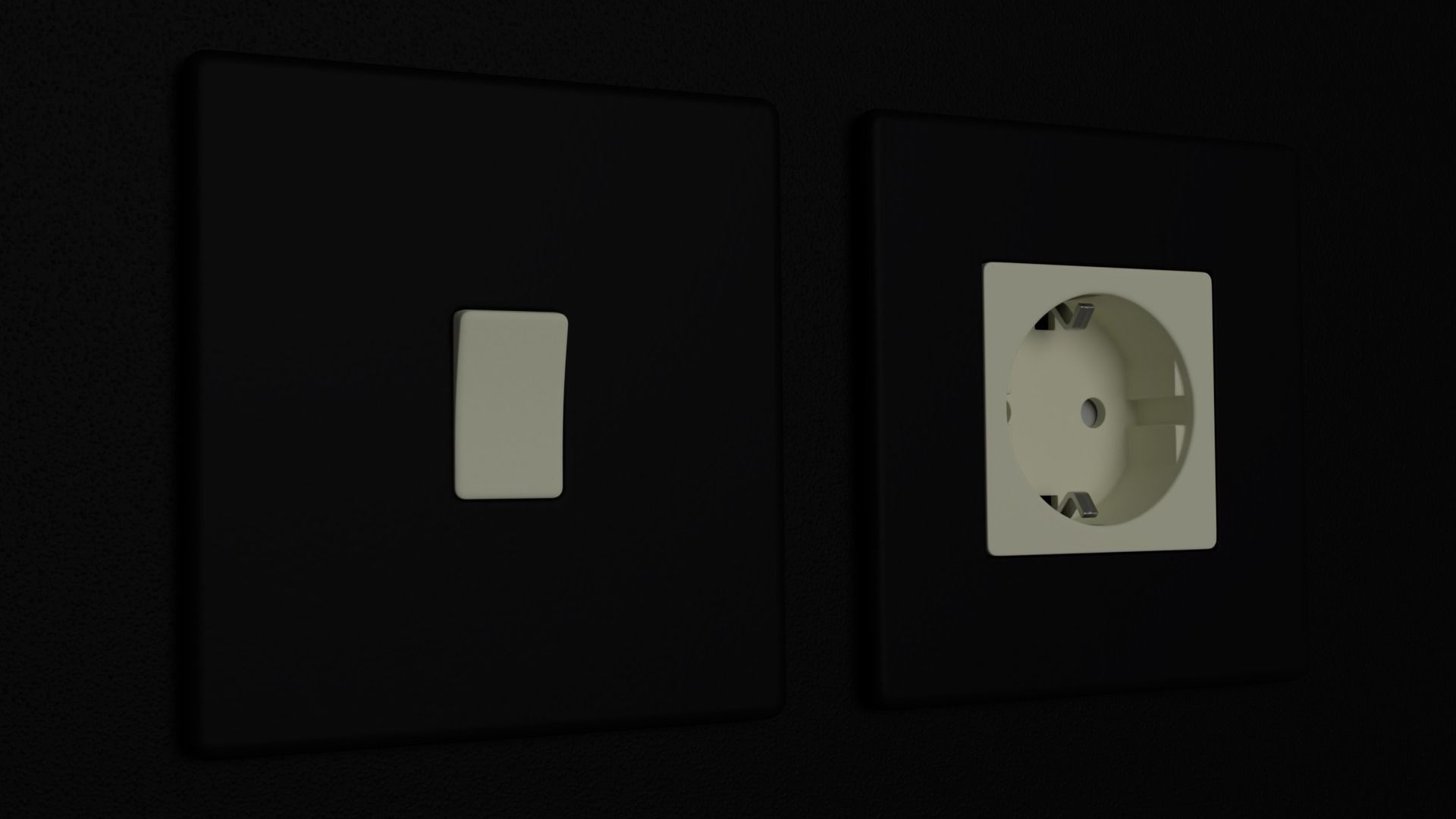 D and R Electrical Sockets and Switches FREE SAMPLE Free low-poly 3D model_2