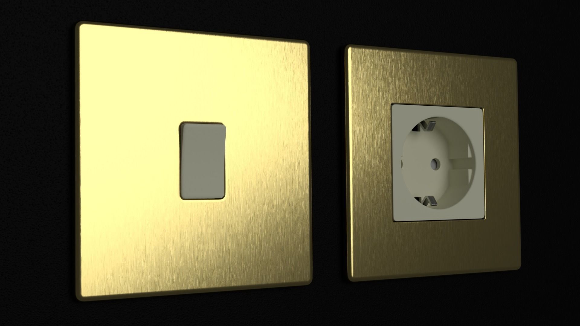 D and R Electrical Sockets and Switches FREE SAMPLE Free low-poly 3D model_4