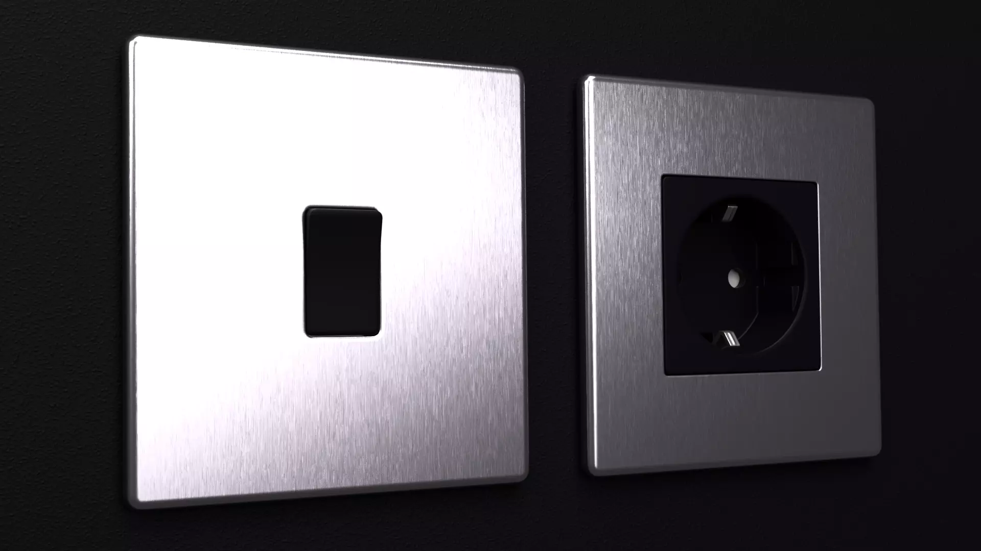 D and R Electrical Sockets and Switches FREE SAMPLE Free low-poly 3D model_0