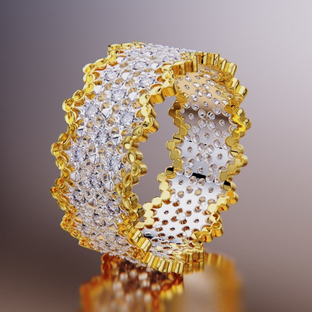 diamond ring 3D print model_5