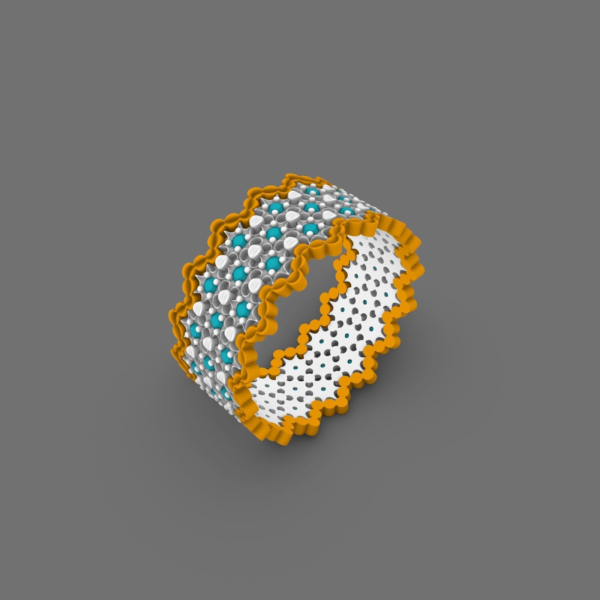 diamond ring 3D print model_11