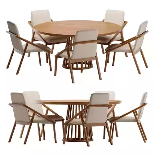 Dining Set 1 round table and chairs