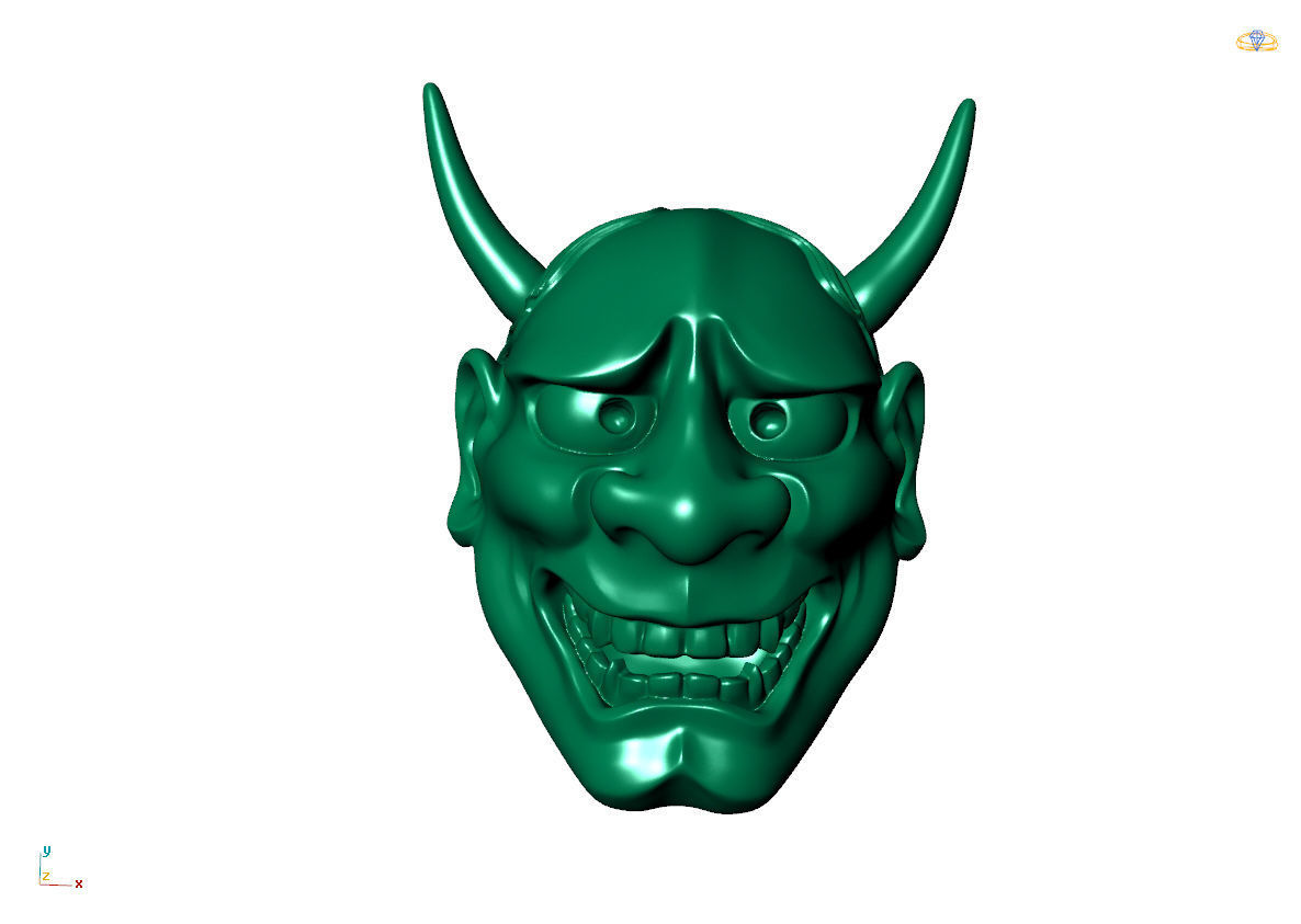 evil face 3D print model_1