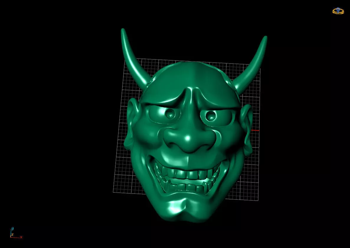 evil face 3D print model_0