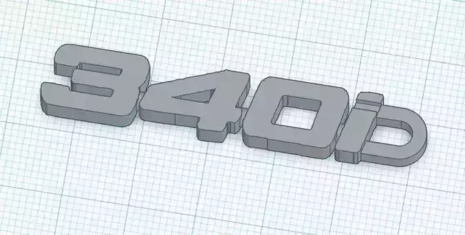 340i Keyfob Keyring 3D print model