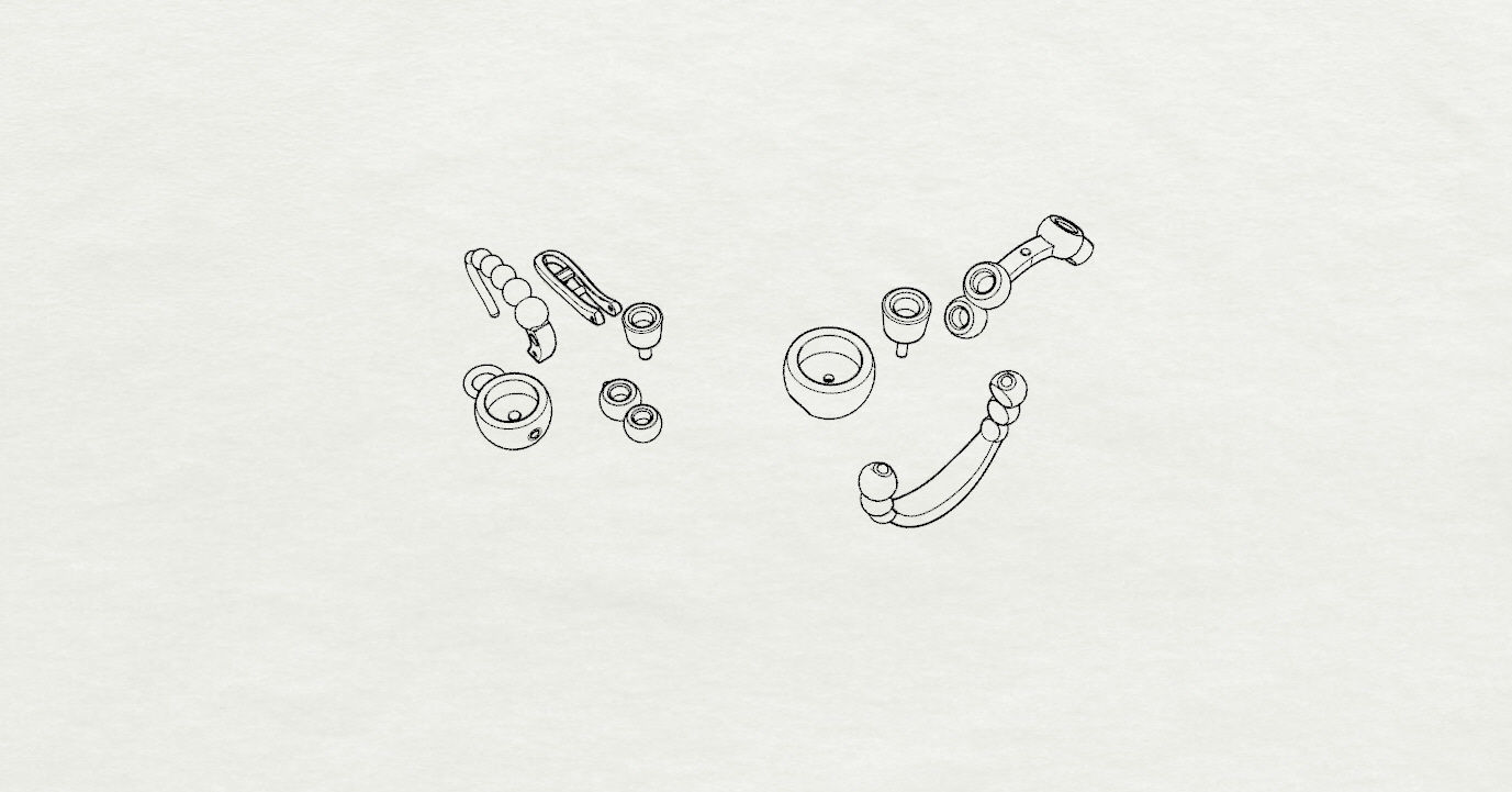 Ring and Earrings  3D print model_27